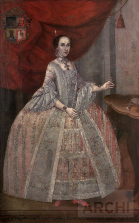 Portrait of Nicolasa de Ontañón y Valverde, 3rd Countess of Las Lagunas (1740-1808), Cristóbal de Aguilar, between 1750 and 1775