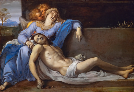 Pietà with two angels, Annibale Carracci, circa 1603