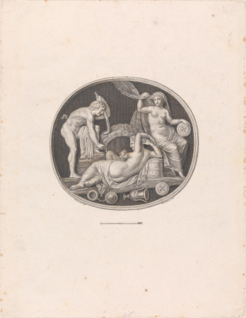 Mythical Scene: Woman suckling Leopard Cub, Two other Figures, Francesco Bartolozzi