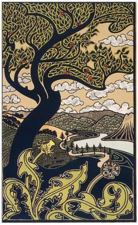 Gisbert Combaz - Tree & Valley 1898, Gisbert Combaz