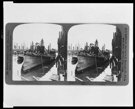 All that was left of the boat which carried over 1000 souls to destruction. General view of Slocum after being raised, Slocum Disaster, New York Harbor LCCN2009632223, 1904
