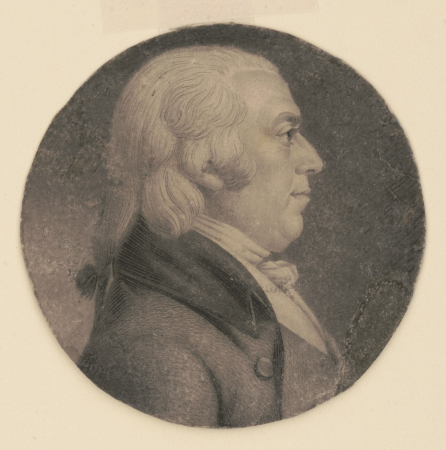 Jonathan Burrall, head-and-shoulders portrait, right profile LCCN2007675920, Charles Balthazar Julien Févret de Saint-Mémin, between 1798 and 1803