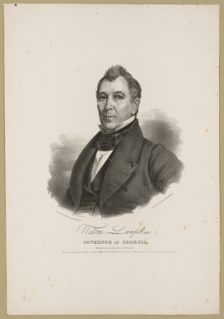 Wilson Lumpkin, Governor of Georgia - from life & on stone by Chas. Fenderich. LCCN2017657769, Charles Fenderich, 1838