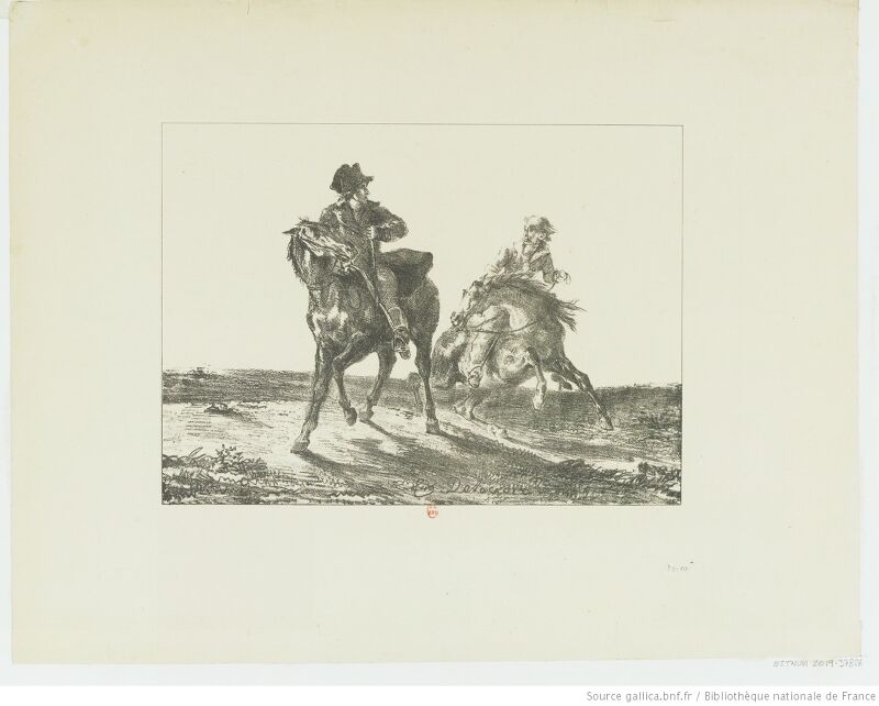 Delacroix - Steenie ou Redgauntlet poursuivi par un lutin, btv1b10029803r, Eugène Delacroix