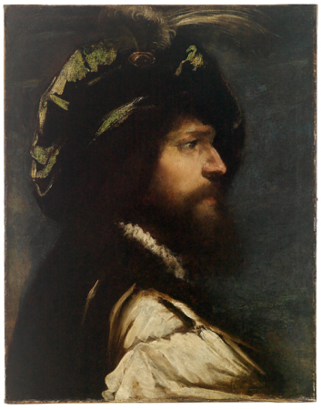 Portrait in profile of a bearded man, Pietro della Vecchia, between 1650 and 1660