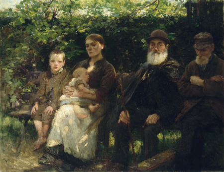 In a Dublin Park, Light and Shade, Walter Osborne, circa 1895