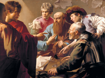 The calling of Saint Matthew, Hendrick ter Brugghen, 1621