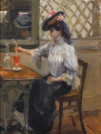 In the café, by Isaac Israëls, circa 1905