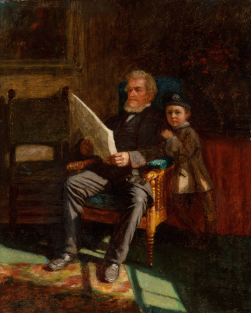 Portrait of John C. Chandler and Philip J. Wilson by Eastman Johnson, Eastman Johnson