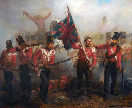 Sergeant Luke O'Connor Winning the Victoria Cross at the Battle of Alma, Louis William Desanges, circa 1860