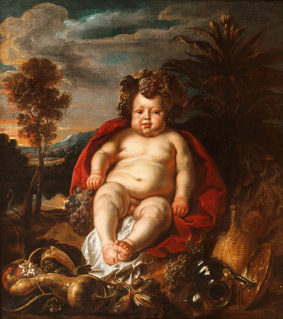 Bacchus as a child, Jacob Jordaens, circa 1640