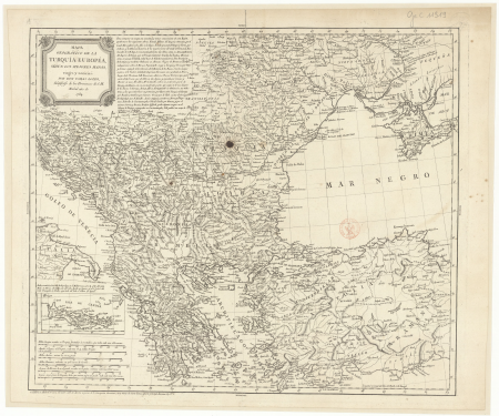 Geographic map of European Turkey, according to the best maps... / by Don Tomas Lopez, 1784