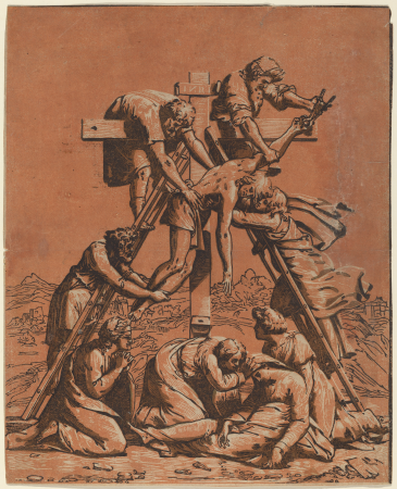 The Descent from the Cross, Ugo da Carpi