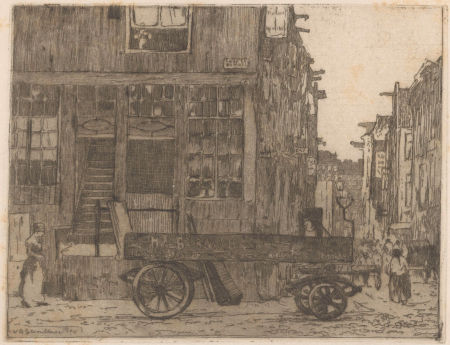 Zwanenburgwal in Amsterdam, RP-P-1938-1611, Willem Adrianus Grondhout, 1911