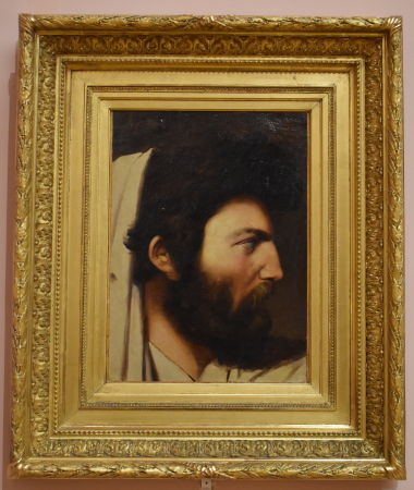 Study of a man in profile with a view to the composition of Jupiter and Thetis, circa 1810