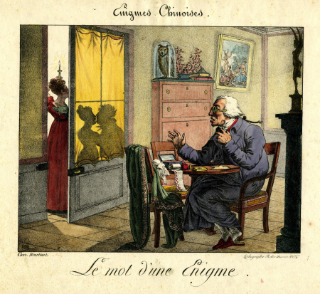 Chinese riddles. The word of a puzzle, Aaron Martinet, 1818