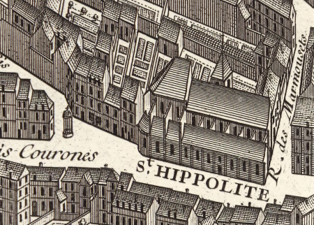 Map of Paris, begins in the year 1734, drawn and engraved under the orders of Messire Michel-Étienne Turgot,... finished engraving in 1739, surveyed and drawn by Louis Bretez, engraved by Claude Lucas, and written by Aubin.
