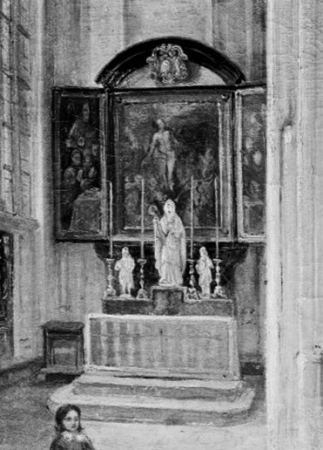 Linker zijbeuk St-Servaaskerk (Alexander Schaepkens, midden 19e eeuw) (cropped), Alexander Schaepkens