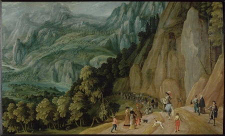 The miraculous rescue of Emperor Maximilian (1459-1519) during a hunting party, Tobias Verhaecht, between 1610 and 1620