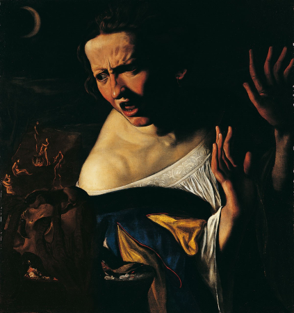 Scene of sorcery, Angelo Caroselli, between 1620 and 1630