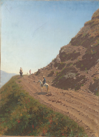 Nomadic road in the Alatau Mountains, Vasily Vereshchagin, between 1869 and 1870