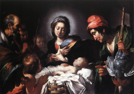 The Adoration of the Shepherds, Bernardo Strozzi, between 1616 and 1618