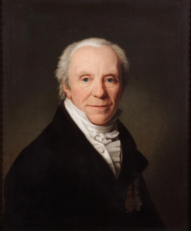 Portrait of Christian Frederik Hansen, Friedrich Carl Gröger, 1820