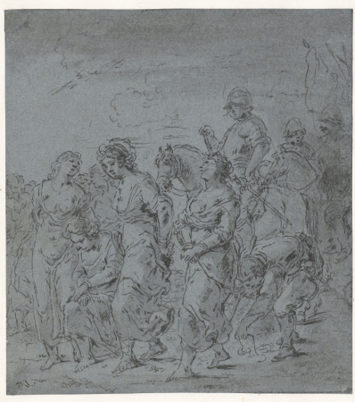 Geboeide vrouwen, RP-T-1883-A-233(R), Leonaert Bramer, between 1606 and 1674