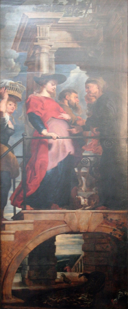 The Descent from the Cross, Left Panel, The Visitation, Peter Paul Rubens, between 1611 and 1614