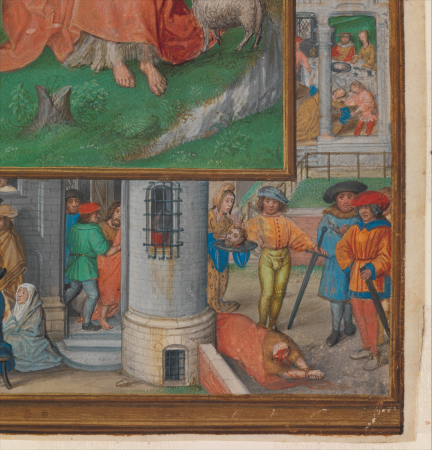 Manuscript Illumination with Scenes from the Life of Saint John the Baptist, circa 1515