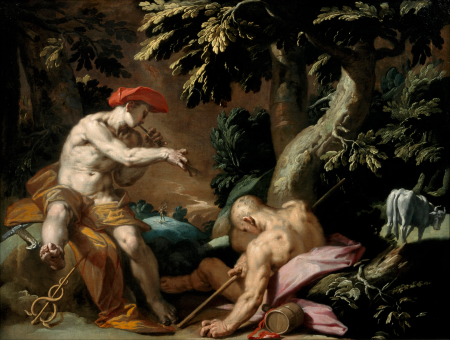 Mercury, Argus and Io, Abraham Bloemaert, circa 1592