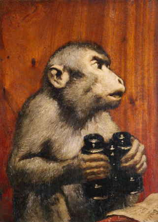 Gabriel von Max: Der Kritiker / The Critic, Gabriel von Max, circa 1900