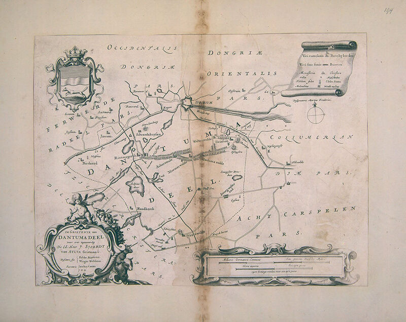 Atlas Schoemaker: Friesland, Dantumadeel, Cornelis Pronk, between 1710 and 1735