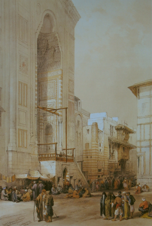 David Roberts entrance Mosque Sultan Hassan, David Roberts, 1838