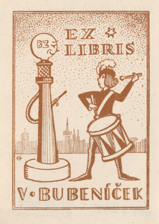 Ex libris V Bubenicek, Jindřich Bubeníček