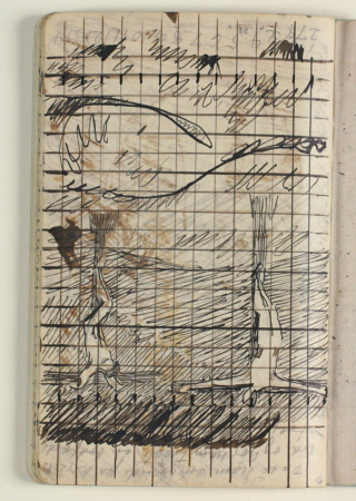 Christ and the Good Robber at Calvary and notes, Niels Larsen Stevns