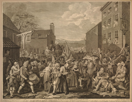 A Representation of the March of the Guards towards Scotland, in the Year 1745, William Hogarth, 1750