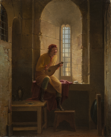 Richard the Lionheart Answers Blondel de Nesle’s Singing, Jean-Antoine Laurent, circa 1822