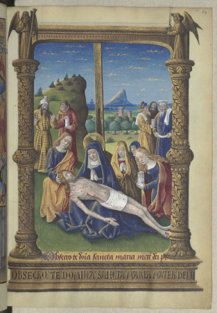 Pietà, Hours of Louis de Laval, Jean Colombe, circa 1469-1485