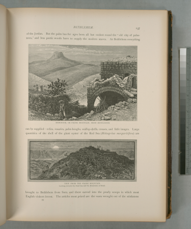 View from the Frank Mountain. Looking towards the Dead Sea and the Mountains of Moab, 1881