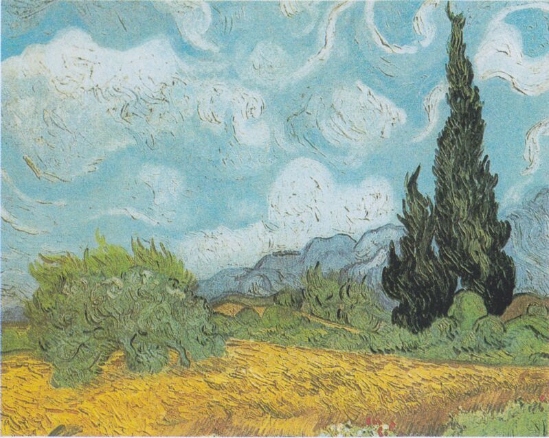 Wheatfield with Cypresses, Vincent van Gogh