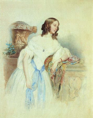 Portrait by Sokolov, Pyotr Fyodorovich Sokolov, 1840