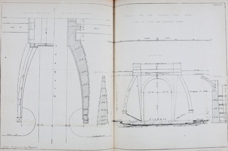 Railway practice. A collection of working plans and practical details of construction in the public works of the most celebrated engineers on the several railways, canals, and other public works (14735384296), Samuel Charles Brees, 1836