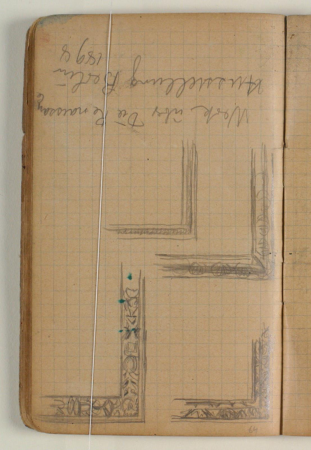 Rammestudier, samt notat, Niels Larsen Stevns, 1906