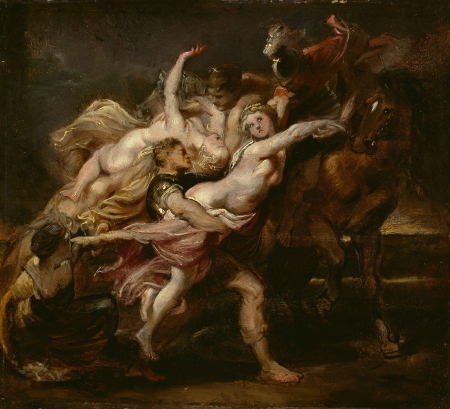 The Rape of the Daughters of Levkippos, Peter Paul Rubens, between 1610 and 1611