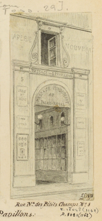 Passages R. D. passage des deux pavillons. Rue Notre-Dame des petits champs. D.8021(1162)(2), Léon Leymonnerye, En 1875