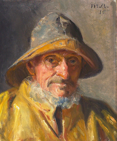 Portrait of a fisherman. (-15), Michael Peter Ancher, 1915