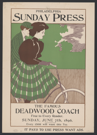 The famous deadwood coach free to every reader. Sunday, June 7th, 1896. LCCN2014649110, George Reiter Brill