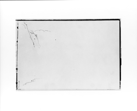 Outline Sketch of a Mountainside (from Sketchbook X), William Trost Richards, 1885