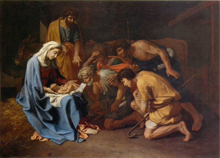 The Adoration of the Shepherds, Nicolas Poussin, between 1650 and 1657